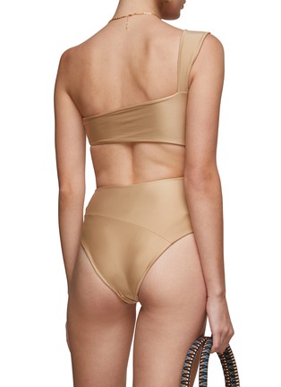 Back View - Click To Enlarge - HAIGHT - ONE SHOULDER CUTOUT DETAIL SWIMSUIT