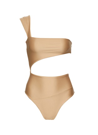 Main View - Click To Enlarge - HAIGHT - ONE SHOULDER CUTOUT DETAIL SWIMSUIT