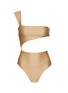 Main View - Click To Enlarge - HAIGHT - ONE SHOULDER CUTOUT DETAIL SWIMSUIT