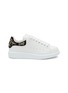 Main View - Click To Enlarge - ALEXANDER MCQUEEN - ‘Larry’ Grafitti Embroidery Leather Oversized Sneakers