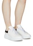 ALEXANDER MCQUEEN - ‘Larry’ Speckled Lace Leather Oversized Sneakers