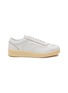 Main View - Click To Enlarge - JIL SANDER - CONTRAST BASE FLAT CUPSOLE LOW TOP LEATHER SNEAKERS