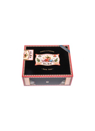 Main View - Click To Enlarge - ELIE BLEU - FLOR DE ALBA 75 HUMIDOR CIGAR CASE — BLACK