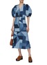 Figure View - Click To Enlarge - SEA NEW YORK - ‘DIEGO’ PUFF SLEEVE ZIP FRONT DENIM DRESS