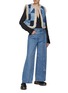 Figure View - Click To Enlarge - SEA NEW YORK - ‘Diego’ Denim Patchwork Shearling Vest