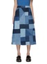 Main View - Click To Enlarge - SEA NEW YORK - ‘DIEGO’ PATCHED DENIM MIDI SKIRT