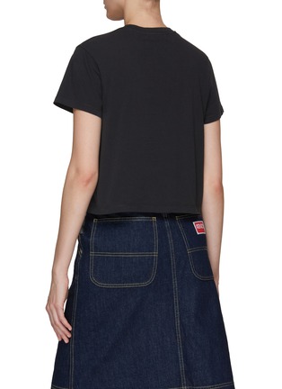 Back View - Click To Enlarge - MAISON KITSUNÉ - DOUBLE FOX HEAD PATCH CROPPED T-SHIRT