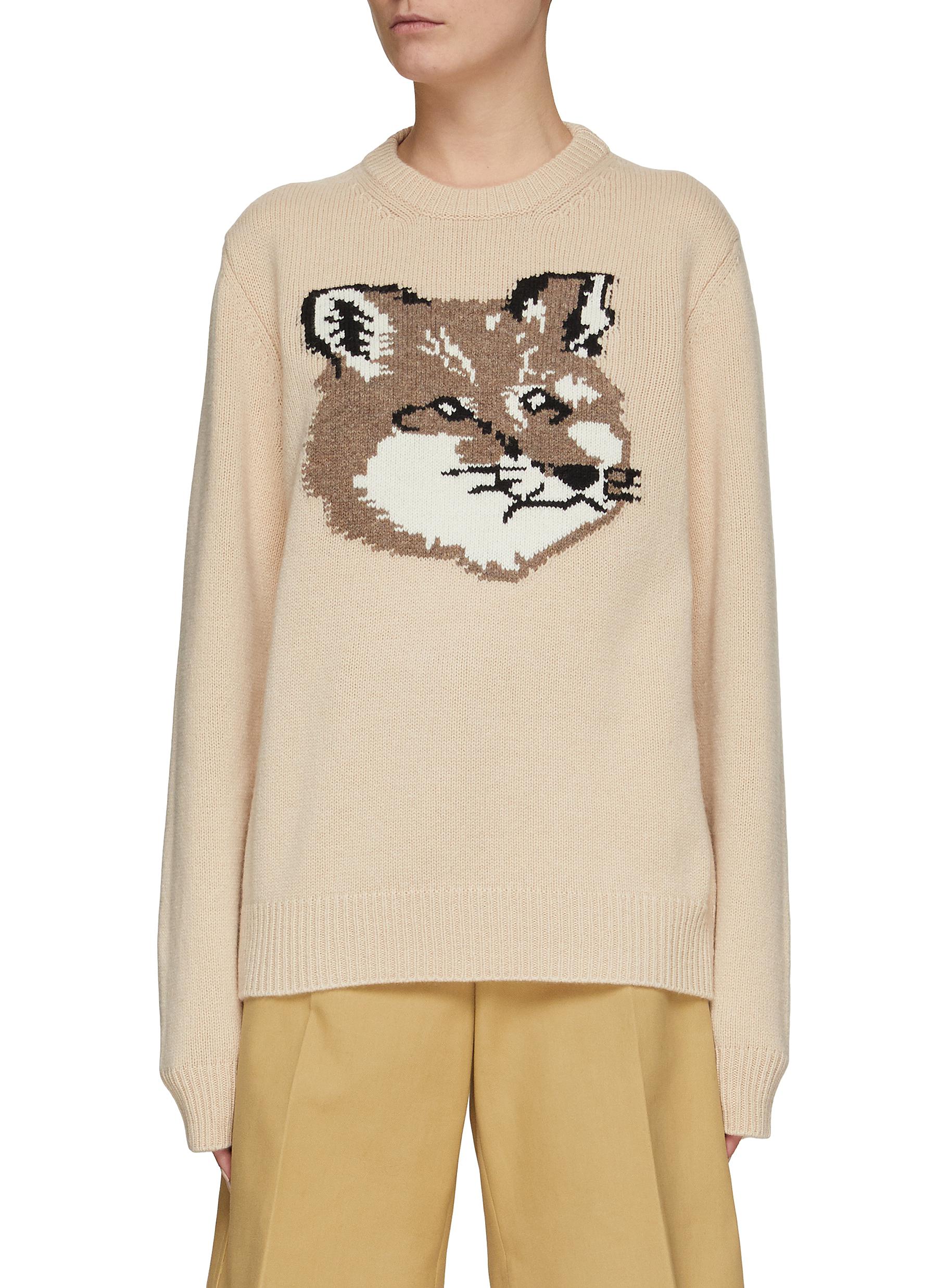 MAISON KITSUNÉ | Big Fox Head Wool Knit 