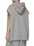 Back View - Click To Enlarge - MAISON KITSUNÉ - Cotton Loose Fit Sleeveless Drawstring Hoodie