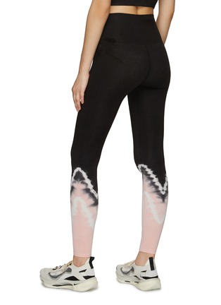 Back View - Click To Enlarge - ELECTRIC & ROSE - ‘SUNSET’ CHEVRON TIE-DYE PRINT LEGGINGS