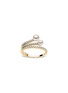 Main View - Click To Enlarge - YOKO LONDON - ‘SLEEK’ DIAMOND AKOYA PEARL 18K GOLD RING