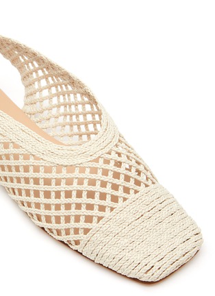 Detail View - Click To Enlarge - HEREU - ‘Losia’ Knitted Slingback Ballerina Flats