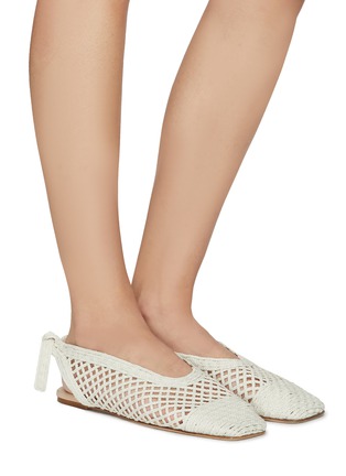 Figure View - Click To Enlarge - HEREU - ‘Losia’ Knitted Slingback Ballerina Flats