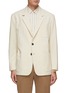 Front View - Click To Enlarge - LANE CRAWFORD - BARENA TWIN SET<br>'LEA MALSTRAL' SINGLE BREASTED BLAZER X 'STRIGION' STRIPED SHIRT