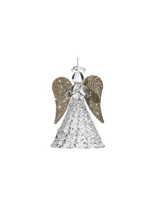 Main View - Click To Enlarge - SHISHI - Glittered Glass Angel Ornament — Transparent