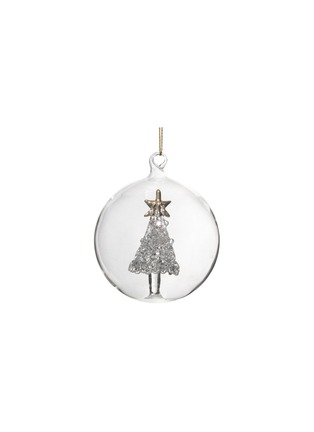 Main View - Click To Enlarge - SHISHI - GILDED TREE GLASS BALL ORNAMENT — CLEAR/GOLD