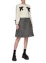 Figure View - Click To Enlarge - MING MA - A-LINE TWEED SKIRT