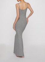 SKIMS | 'Soft Lounge' Long Slip Dress | LIGHT GREY | Women | Lane
