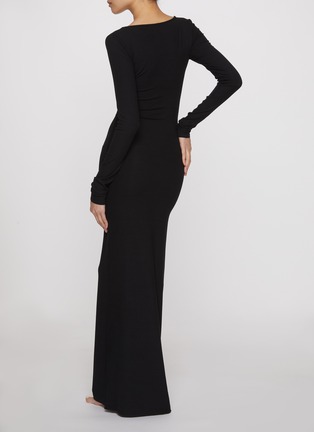 SOFT LOUNGE LONG SLEEVE DRESS | ONYX