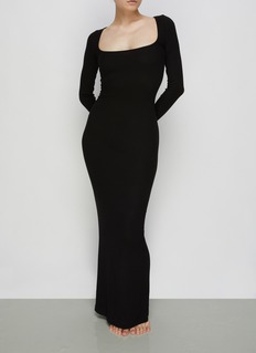 BLACK ‘Soft Lounge’ Long Sleeve Dress