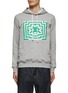 Main View - Click To Enlarge - COMME DES GARÇONS SHIRT - INVADER PRINT CLASSIC FIT DRAWSTRING HOODIE