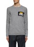 Main View - Click To Enlarge - COMME DES GARÇONS SHIRT - INVADER INTARSIA CREWNECK LONG SLEEVE LAMBSWOOL KNITTED SWEATER