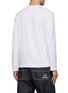 Back View - Click To Enlarge - COMME DES GARÇONS SHIRT - Gingham Check Alphabet Patch Long-Sleeved Cotton Crewneck T-Shirt