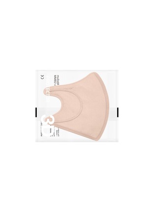 Detail View - Click To Enlarge - PROTECTOR DAILY - MEDIUM 3D FACE MASK PACK OF 30 - SOFT BEIGE & SOFT PINK