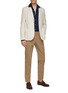 Figure View - Click To Enlarge - ISAIA - LONG SLEEVE SPREAD COLLAR WOOL PIQUET POLO SHIRT