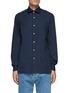 Main View - Click To Enlarge - ISAIA - LONG SLEEVE SPREAD COLLAR COTTON CUFFED SHIRT