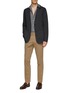 Figure View - Click To Enlarge - ISAIA - NOTCH LAPEL PATCH POCKET RIB SINGLE BREASTED CASHMERE BLAZER