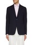 Main View - Click To Enlarge - ISAIA - ‘CORTINA’ SINGLE BREASTED HALF LINED DOUBLE FACE WOOL BLAZER