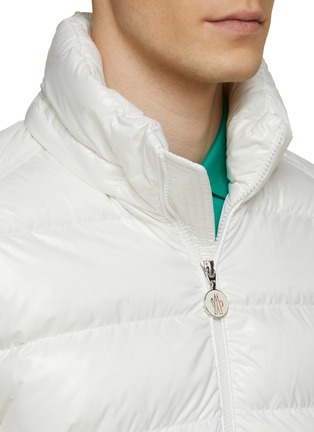 Detail View - Click To Enlarge - MONCLER - ‘CORYDALE’ LETTERING EMBROIDERY HOODED PUFFER JACKET