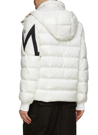 Back View - Click To Enlarge - MONCLER - ‘CORYDALE’ LETTERING EMBROIDERY HOODED PUFFER JACKET