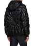 Back View - Click To Enlarge - MONCLER - ‘VIOLIER’ SPIDERMAN WEB DETAIL HOODED PUFFER JACKET