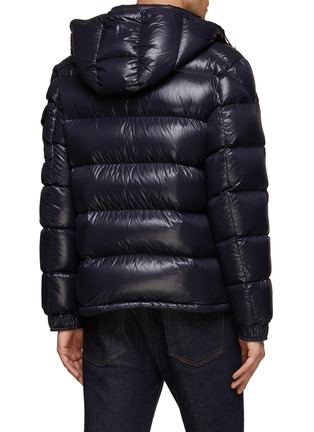 Back View - Click To Enlarge - MONCLER - ‘MAYA’ LAQUE HOODED PUFFER JACKET