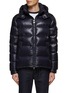 Main View - Click To Enlarge - MONCLER - ‘MAYA’ LAQUE HOODED PUFFER JACKET