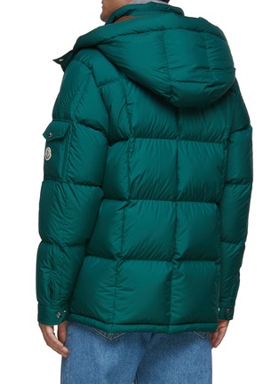 Back View - Click To Enlarge - MONCLER - ‘MARIVELES’ DETACHABLE HOOD EMBROIDERED LOGO PATCH PUFFER JACKET