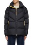 Main View - Click To Enlarge - MONCLER - ‘KATMAI’ ADJUSTABLE CUFFS EMBROIDERED LETTERING LOGO PATCH JACKET