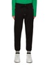 MONCLER - COTTON FLEECE WITH CONTRASTING COLORED STRIPES SWEATPANTS