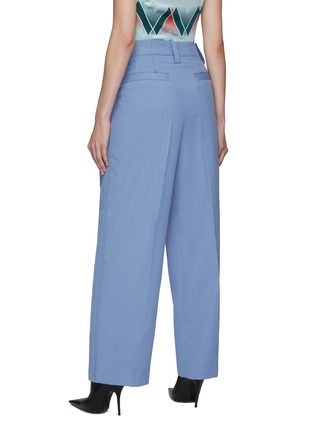 Back View - Click To Enlarge - MERYLL ROGGE - HIGH RISE PLEATED DETAIL WIDE LEG PANTS