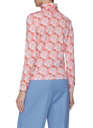 Back View - Click To Enlarge - MERYLL ROGGE - Triangular Patterned Turtleneck Top
