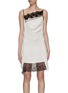 Main View - Click To Enlarge - MERYLL ROGGE - LACE EMBROIDERED SHORT SLIP DRESS
