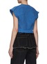 Back View - Click To Enlarge - MERYLL ROGGE - CAP SLEEVE V-NECK CROPPED KNITTED SWEATER