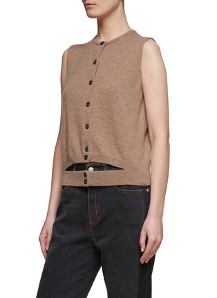 Detail View - Click To Enlarge - MERYLL ROGGE - TWO TONE LAYERED DOUBLE CARDIGAN