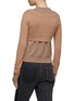 Back View - Click To Enlarge - MERYLL ROGGE - TWO TONE LAYERED DOUBLE CARDIGAN