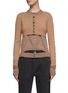 Main View - Click To Enlarge - MERYLL ROGGE - TWO TONE LAYERED DOUBLE CARDIGAN