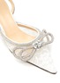 Detail View - Click To Enlarge - MACH & MACH - DOUBLE BOW WHITE LACE PUMPS