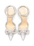 Detail View - Click To Enlarge - MACH & MACH - DOUBLE BOW CRYSTALLISED PVC HEELS