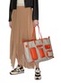 Figure View - Click To Enlarge - ANYA HINDMARCH - ‘I AM A PLASTIC BAG’ XL MULTI POCKET RECYCLED CANVAS TOTE BAG